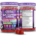 Clean Nutra Gummies with Cayenne Pepper, CLA, Berberine, Forskolin, Ceylon Cinnamon, Probiotics, Garcinia Cambogia & L-Carnitine | Mango Cherry Flavor | 60 Count Chewable Supplement Gummies