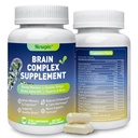 Brain Supplements for Memory & Focus,15 in 1 Brain Supplement Nootropic with Bacopa Monnieri,Alpha GPC, Ginkgo Biloba,Lion's Mane for Mental Clarity & Concentration 120 Caps (1)