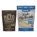 Riesensport Keto Cheesecake und Keto Coffee