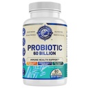 Probiotic 60 Billion CFU/g | Immune, Digestive & Gut Health Support | Unterstützt Verstopfung, Gas & Bloating | All Natural, Dairy Free, Soy Free | 60 Kapseln | Made in USA.