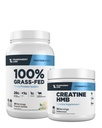 Transparent Labs Grass-Fed Whey Protein Isolate, French Vanilla, Creatine HMB, Unflavored