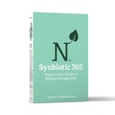 Synbiotic 365 Triple Action Präbiotika und Probiotika für Frauen und Männer | Ergänzung mit B Vitamine, Biotin & Niacin | Glutenfrei, Non-GMO & Vegan | 20 Billion CFU | 30 Servierungen