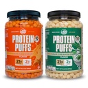 Twin Peaks Low Carb, Keto Friendly Protein Puffs Combo Pack, 1 Jug Sour Cream Flavor Puffs + 1 Jug Nacho Käse Flavor Puffs