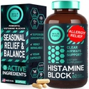 Histamin Block 10:1 Flavonoids Supplements - Quercetin, Stinging Nettle, Atermesia Natural Source Flavonoids - Saisonale Allergy Balance, Histamine Blocker - 60 Homeopathic Allergy Relief D-Hist Caps