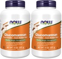 JETZT Nahrungsergänzungsmittel,Glucomannan (Amorphophallus konjac) Pure Powder,Supports Regularity*,Gesundes Gewicht Management*,8 Unze,(Pack von 2)
