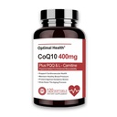 CoQ10 400mg Softgels, BioPerine für bessere Absorption + L-Carnitin, PQQ & Omega3s, Antioxidans für Herzgesundheit & Energieproduktion, Coenzym Q10 Vitamine und Nahrungsergänzungsmittel, 120 Portionen