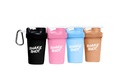 Farben 4 Pack - 4oz Mini Shaker Flasche für Pre Workout, Kreatin, kleine Scoop Ergänzungen (Nicht für Protein) Clip & Shaker Ball