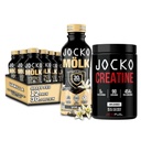 Jocko Mölk Grass Fed Protein Shakes - Bereit zu trinken (Pack mit 12) Vanille + Jocko Creatine