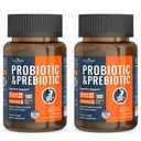 100 Milliarden Probiotika für Männer und Frauen 27 Strains 5 Bio-Präbiotika für Gut Digestive & Immune Gesundheit, unterstützt Durchfall Gas Bloating, Non-GMO, Zero Fillers – Made in USA zwang120 Caps