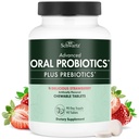 Oral Probiotics Supplement mit Präbiotika - Unterstützt gesunde Zahnfleisch Mund und frische Odorless Breath für Erwachsene - Strawberry Flavored Chewable Dental Probiotic (90 Tabletten, 90 Tage Versorgung)