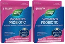 Probiotische Perlen von Frauen, unterstützt die Gesundheit von Frauen und Verdauungstrakt*, schützt vor gelegentlicher Verstopfung und Blähung*, 1 Milliarde lebende Kulturen, 90 Softgels, (Paket von 2)