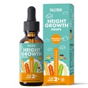 Höhe Wachstum Ergänzung Tropfen für Kinder - Teens Bone Growth Height und Maximizer Immune Health Drops mit Vitaminen D3 K2 Zink & Kalzium - Glutenfrei Vegan Ananas Geschmack