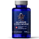 Marine Collagen Peptides Capsules with Hyaluronic Acid, Coenzyme Q10, Vitamin C - Preserve Beauty and Youth - Promote Firm Skin, Strong Nails&Hair, Healthy Joints, 90 Capsules, 1 Month Supply
