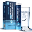 H2 Molecular Hydrogen Water Tablets for Drinking – 12 PPM Magnesium Tablets for Brain Energy, Mental Clarity, Muscle Recovery, & Cognitive Function, Non-GMO & Gluten-Free (60 Counts)