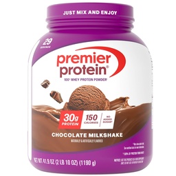 Premier Protein Powder, Chocolate Milkshake, 30g Protein, 1g Zucker, No Soy, Glutenfrei, 41,9oz (29 Servierungen)