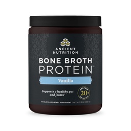 Ancient Nutrition Grass Fed, Knochenbrühe Proteinpulver, 20g Protein, hydrolysierte Kollagenpeptide, Keto & Paleo Friendly, unterstützt Joint, Darmgesundheit, Vanille, 15 Portionen