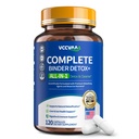 Metal Detox & Full Body Cleanse Pills - GI, Parasite & Zeolite Detox, Activated Charcoal, Bentonite Clay, 5 Billion CFU Women Probiotics, NAC, Turmeric, Liver Support, 120 Vegan Capsules