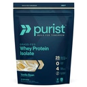 PURIST REP Whey Protein Powder, Premium Vanilla Grassfed Isolate,Workout Recovery, Keto Friendly, Clean Nutrition Meal Replacement, Promotes Lean Muscle, Sugar and Gluten-Free Women Men, 2 Lb