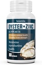 Oysters Extrakt Kapseln mit Zinkpulver, Oyster Ergänzungen für Männer und Frauen, natürliche und sichere Oyster Pillen, Hilfe Immunsystem, reproduktive Systeme & Knochenstärke Gesundheit, 60 Kapseln
