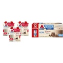 Atkins Vanilla Cream Meal Size Protein Shake, 23g Protein, Low Glycemic & Milk Chocolate Delight Protein Shake, 15g Protein, Low Glycemic, 2g Net Carb, 1g Sugar, Keto Friendly, 12 Count