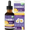 Chamomile herb Extract Drops, Natural Calm Herbal Tincture Supplement w/Passion Flower, St. John's Wort, Lavender, Reishi, & Echinacea for Relaxation Support & Immune Support. 2oz