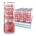 Barebells Berry Milk Drink – 24g Protein, No Added Sugar, High Protein Berry Shake, Ultra-Filtered Milk, Fruity & Creamy – 11.2 fl oz (330ml), 12 Count