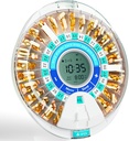 Windtrace Automatische Pillenspender für ältere, elektronische monatliche Pille Organizer mit Alarm &amp; Licht, 28 Tage Smart Lock Medication Dispenser, Timed Pill Dispenser Maschine für Rezepte & Vitamine