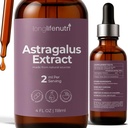 LongLifeNutri Astragalus Extract Liquid Drops - Derived from Astragalus Membranaceus, 4 FL OZ, Organic Supplement for Energy & Vitality, Sugar-Free, GMP Certified