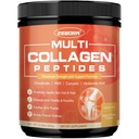 ZEBORA Multi-Collagen-Peptides-Powder with MSM & CS for Joint, Type I II III V X Hydrolyzed Collagen Peptides with Hyaluronic Acid & Vitamin C for Women and Men Hair, Skin, Nails, Non-GMO, 35 Servings