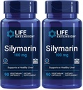Life Extension Silymarin – Milk Thistle Extract – Supports Liver Health – Gluten-Free, Non-GMO, Vegetarian – 90 Capsules (Pack of 2)
