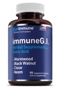 AgeImmune ImmuneG.I. Wormwood Black Walnut Clove Neem Fulvic Acid- Intestinal Cleanse Formula Doctor Formulated to Support Gut Health and Detox - No Stearates, No Dioxides – 90 Capsules