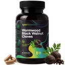 Wormwood Black Walnut Clove Capsules - Cleanse Detox Gut Digestive Health & Immune Support Supplement - Natural Herbal Combination with Sweet Worm Wood Blackwalnut & Cloves for Humans