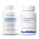 Biotics Research Dysbiocide for Gut Lining, Microbial Balance & Immune Support + Saccharomyces boulardii Probiotic for GI & Digestive Wellness – 120 Caps & 60 Caps
