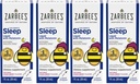 Zarbee's Kids Sleep Supplement Liquid with 1mg Melatonin; Drug-Free & Effective; Easy to Take Natural Berry Flavor for Children Ages 3 and Up; 1 Fl Oz Bottles,(Pack of 4)