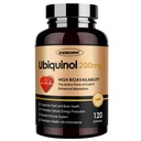 ZEBORA Ubiquinol CoQ10 200mg Softgels, 4-in-1 Powerful Antioxidant for Heart and Vascular Health, Essential for Energy Production, Max Absorption Active Form of CoQ10, 120 Softgels