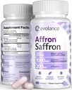 Saffron Supplements Extract for Stress & Mood Support – Affron 28mg, Magnesium Glycinate 1000mg, L-Theanine 200mg – High Absorption, Sleep & Focus Support, Melatonin-Free, 60 Veggie Capsules
