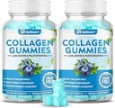 Sugar Free Collagen Peptides Gummi für Frauen Männer, 1500mg Collagen Typen I,II,III,V,X, Plus 5000mcg Biotin & Multi Vitamine für gesunde Haut Haarnägel, Immundigestion Knochenunterstützung