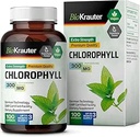 BIO KRAUTER Chlorophyll Kapseln - Interne Deodorant- und Detox-Ergänzung - Vegan Immunstützkappen - 3 Monate Versorgung
