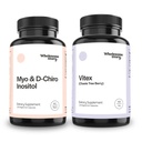 Myo & D Chiro Inositol + Vitex | Myo-Inositol & D-Chiro Inositol & Organic Vitex Chasteberry Bundle Supplement | Hormone Balance & Fertility Support | Inositol 30 Servings | Vitex 120 Servings