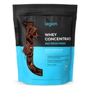 LEGION Whey Protein Powder - Naturally Flavored Whey Protein Concentrate with BCAAs - Supports Muscle Growth & Recovery, Gluten Free, No Added Sugar Protein Powder - Chocolate Flavor (30 Servings)