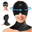 Migraine Relief Cap & Neck Ice Pack Wrap Set - beruhigende Kopfschmerzen Relief Cap und Schulter Cold Pack - Heiße und kalte Kompressor Produkte für Kopf und Cervical - Stress, Hangover & Puffy Eyes