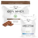 Muscle Feast Bundle – Whey Protein Blend (Chocolate, 5lb) + Creapure Micronized Creatine Monohydrate (Unflavored, 250g) – 1 Unit Each