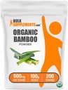 BulkSupplements.com Organic Bamboo Powder - Silica Supplements, Bamboo Supplement, Glutenfrei - 500mg pro Servierung, 100g (3.5 oz) (Pack von 1)