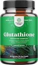 Hautaufhellende Glutathion-Ergänzung mit Milchdistel 1000mg - Glutathion Hautaufhellung Kapseln mit Alpha Lipoic Säure für Leberpflege, Energieunterstützung & Immunhilfe - für Männer & Frauen - 30 Count
