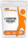 BulkSupplements.com L-Carnitine Tartrate Powder - Amino Acid Powder, Carnitine Supplement - Unflavored & Gluten Free, 1g per Serving, 1kg (Pack of 5) (11 lbs)