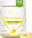 Zero Sugar - Banana Cream Elektrolyte Pulver - Refreshing Hydration - Koffeinfreie Energie mit allen natürlichen Inhaltsstoffen - Vegan Keto & Paleo - Sugar Free Electrolytes Powder Drink Mix - 150 Portionen