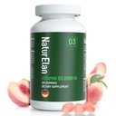 Vitamin D3 Gummies - 120 Gummies, 2000 IU Vitamin D3 per Gummy, Sugar Free, Boost Bones, Mood & Immune System Function, Third Party Tested, Yummy Peach Flavor, Vegan & Gluten Free, 120 Servings