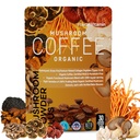 PowderVitamin Bio Pilz Kaffee zertifizierte Mold & Mycotoxin-freie GrasFed Collagen Arten I & III 8 Fruchtkörper Pilze getestet für Beta-Glucans Fokus Energie Verdauung &amp; Immunität 30 Servierungen