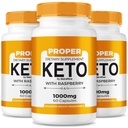 (3 Pack) Proper Keto ACV Capsules, All-Natural Keto Dietary Supplement for Weight Loss, Proper Keto 800MG Pills, Advanced Formula Supplement to Support Your Active Lifestyle, Reviews (180 Capsules)